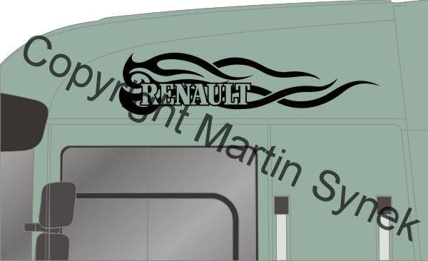 dekorační samolepka na bok kabiny BSS5X002