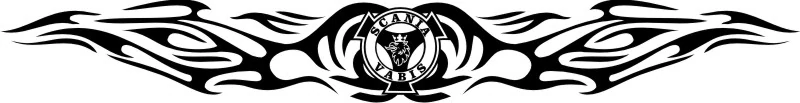 Dekorační samolepka na předek kabiny TRD9066