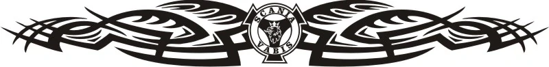 Dekorační samolepka na předek kabiny TRD9072