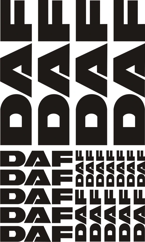 Samolepka na kamion DAF DASET002
