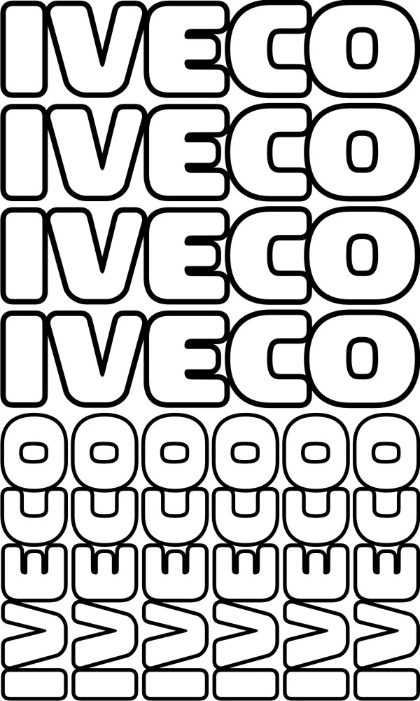 Samolepka na kamion IVECO IVESET007