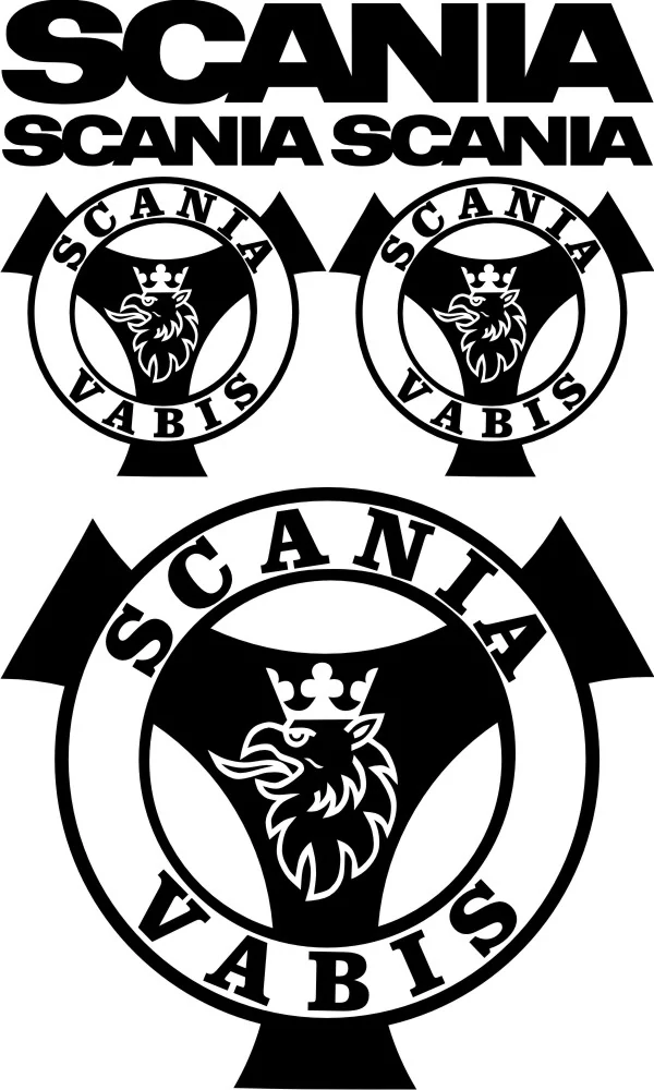 Samolepka na kamion Scania Vabis SCASET009