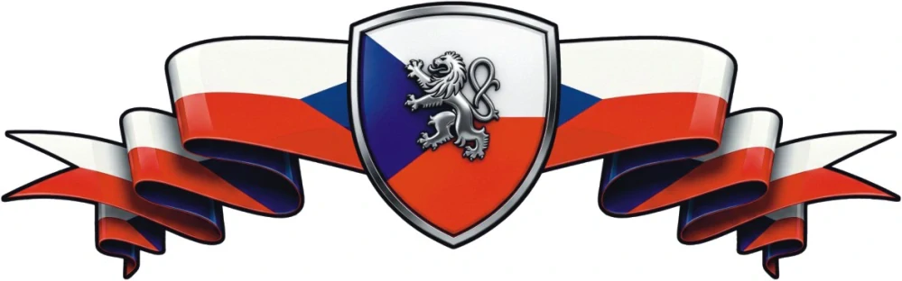 Česká vlajka s českým lvem