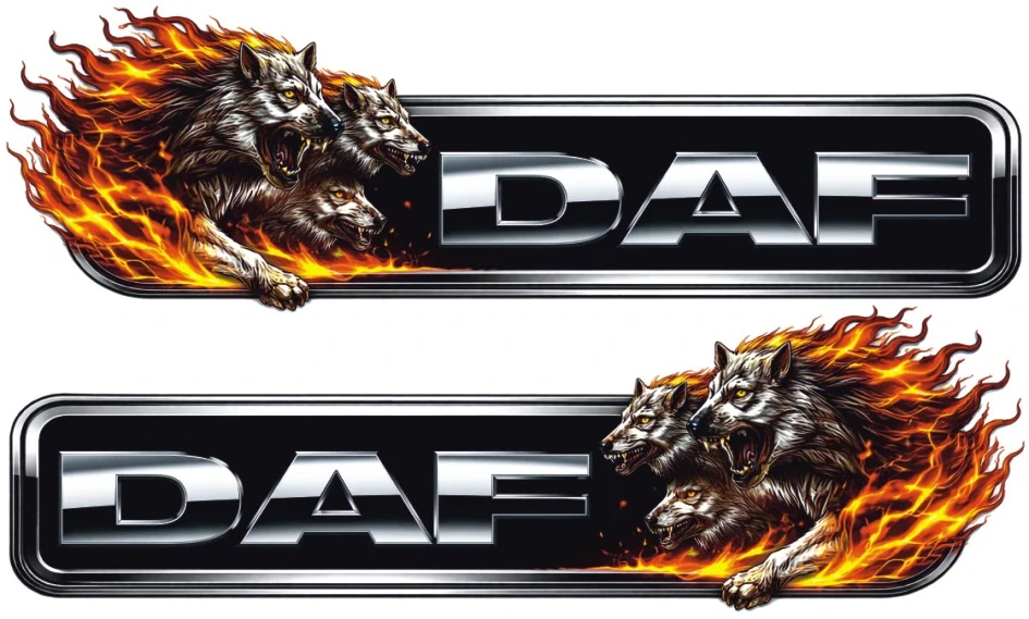Samolepka DAF Fire Wolves sada 2ks