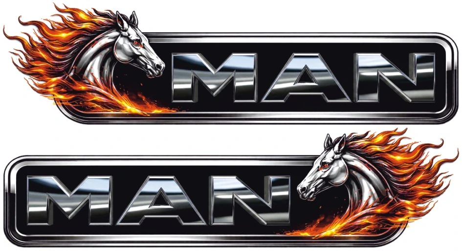 Samolepka MAN Fire Horse sada 2ks
