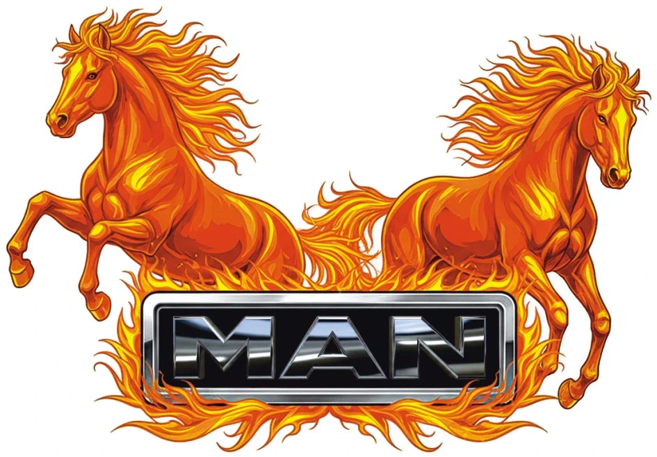 Samolepka MAN Fire Horses