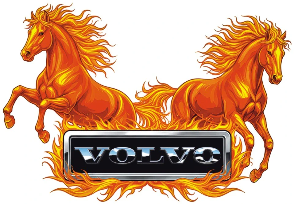 Samolepka VOLVO Fire Horses