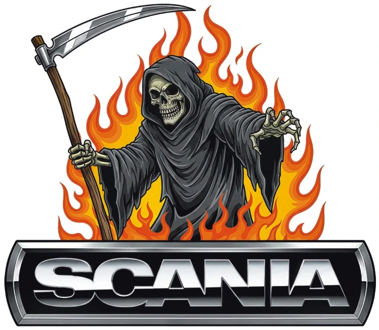 Samolepka Scania Grim Reaper