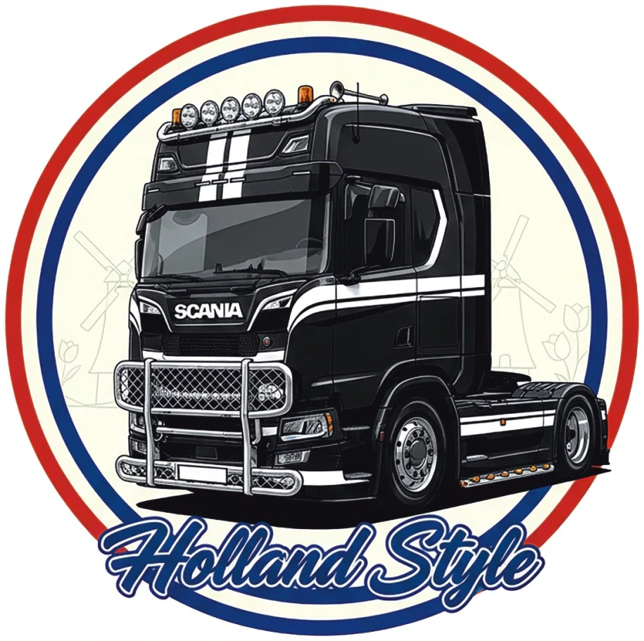 Samolepka SCANIA Holland Style Black