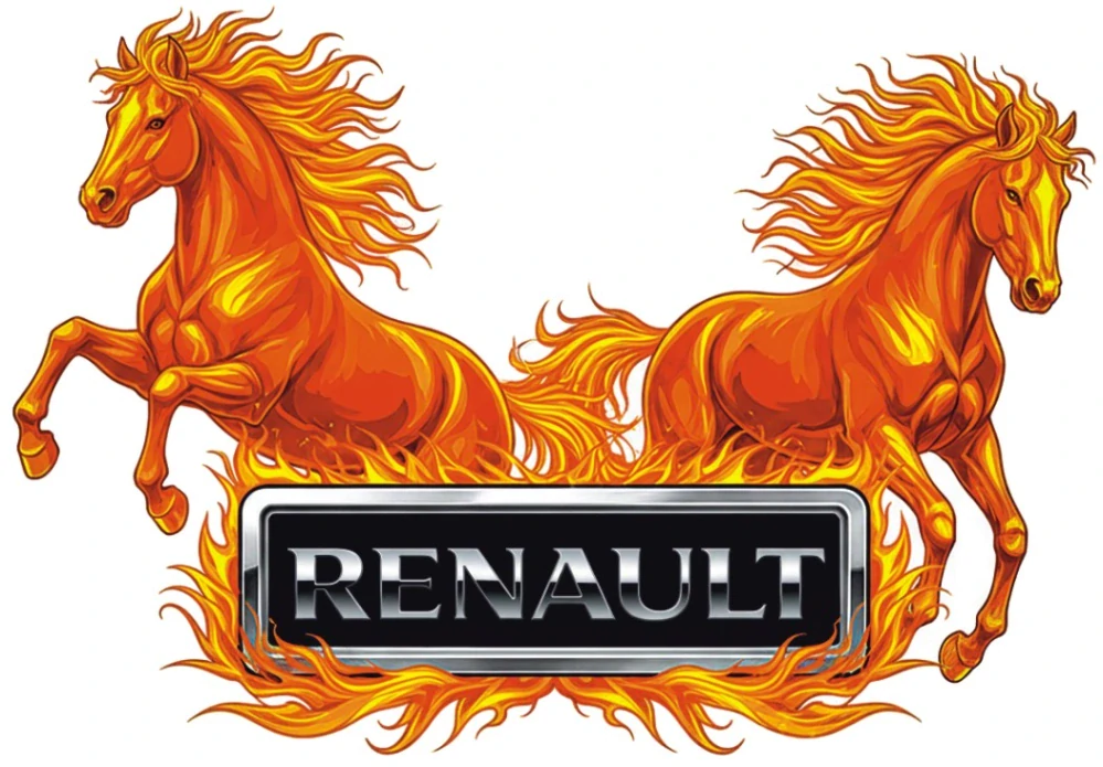 Samolepka RENAULT Fire Horses