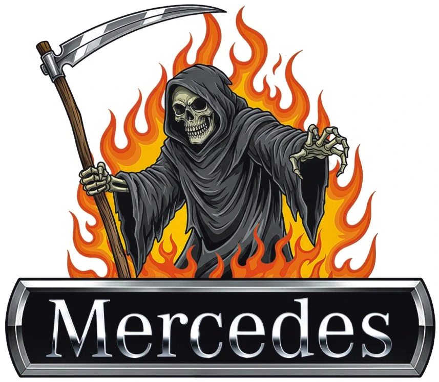 Samolepka Mercedes Grim Reaper