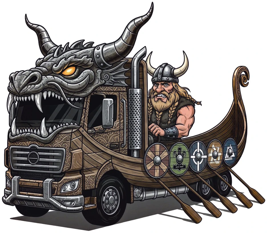 Viking Truck – Dračí vikingská loď