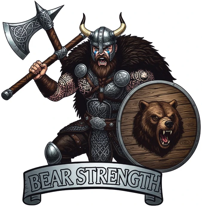 samolepka vikingský válečník