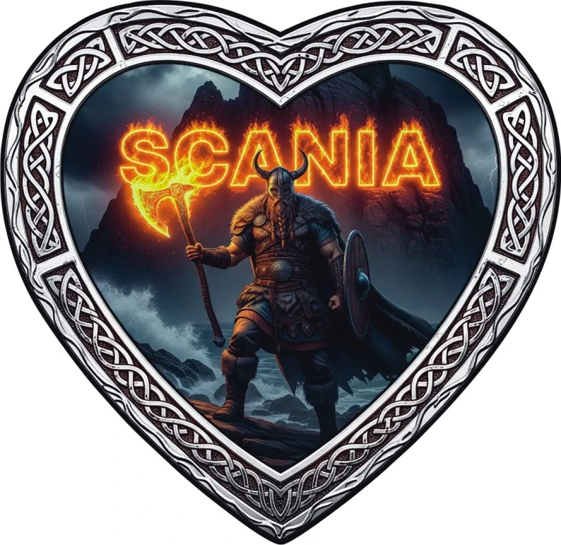samolepka I ❤️ Scania Viking