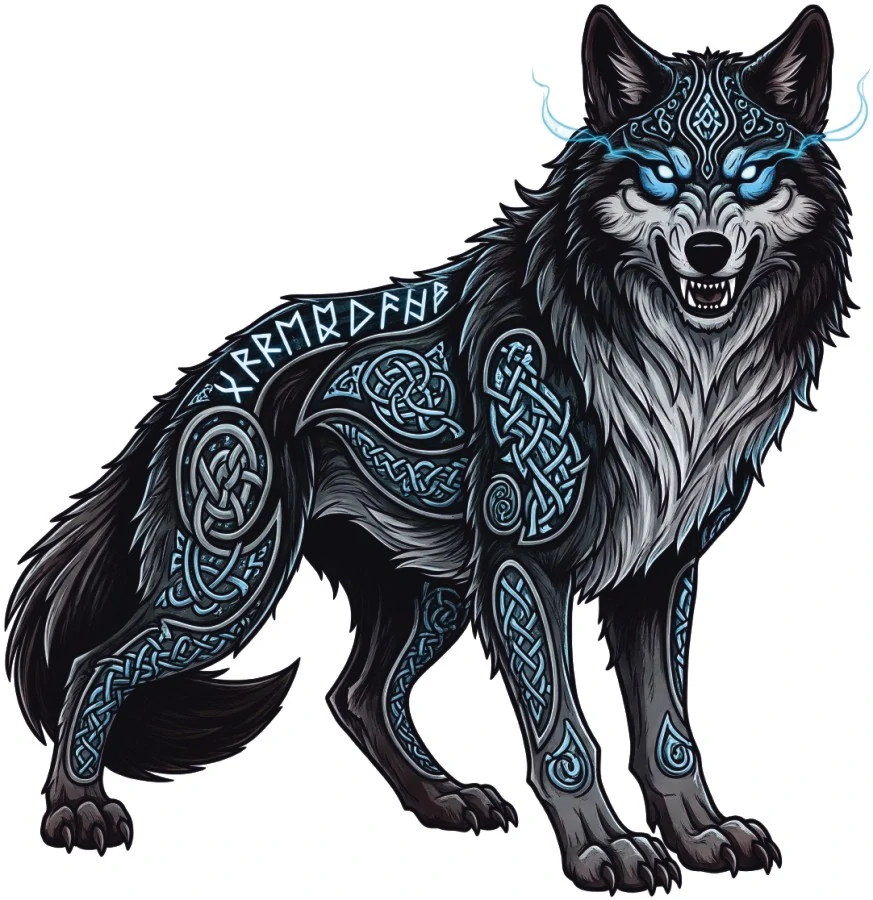 samolepka Fenrir Wolf