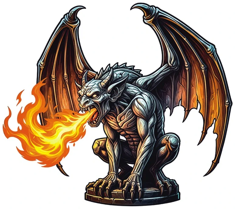samolepka Fire Gargoyle