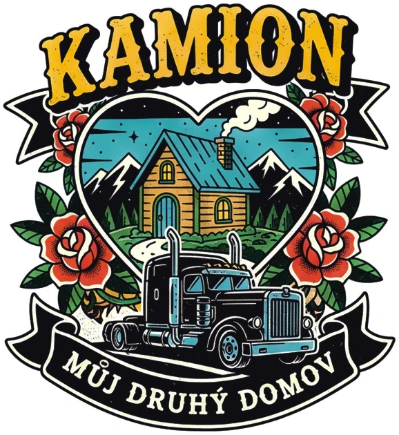 samolepka Kamion – Můj druhý domov