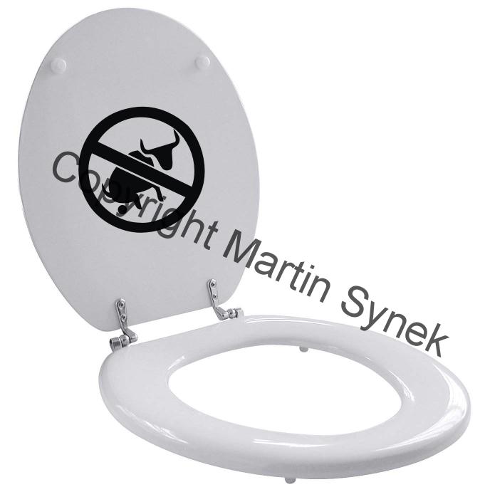 Samolepka na WC - kráva