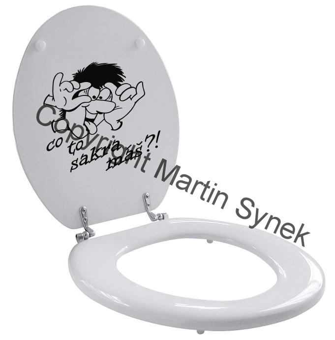 Samolepka na WC - nápis