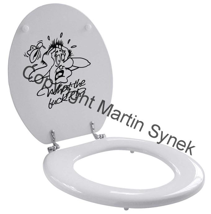 Samolepka na WC - nápis