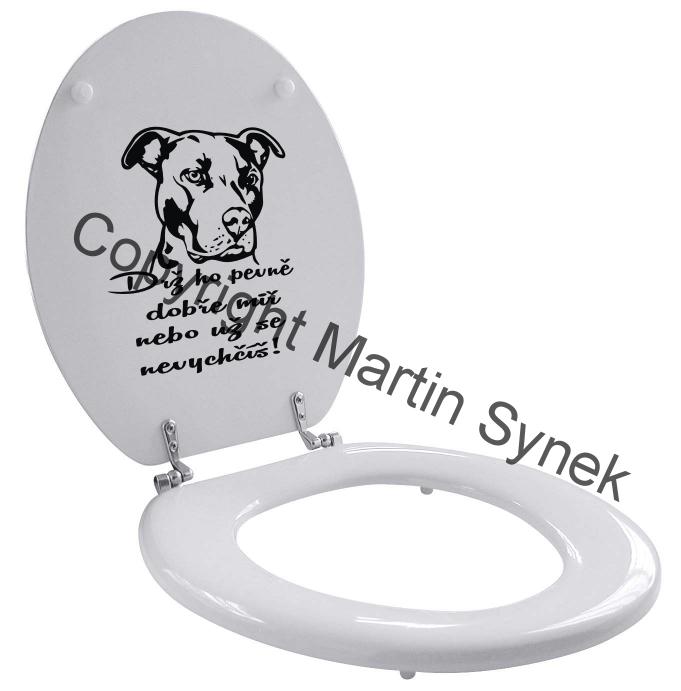 Samolepka na WC - nápis