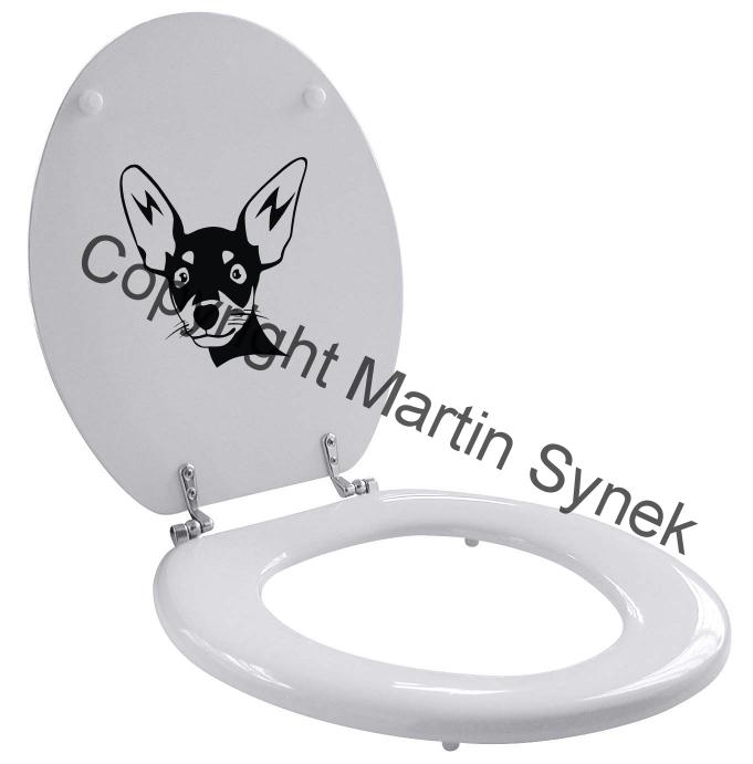 Samolepka na WC - pes