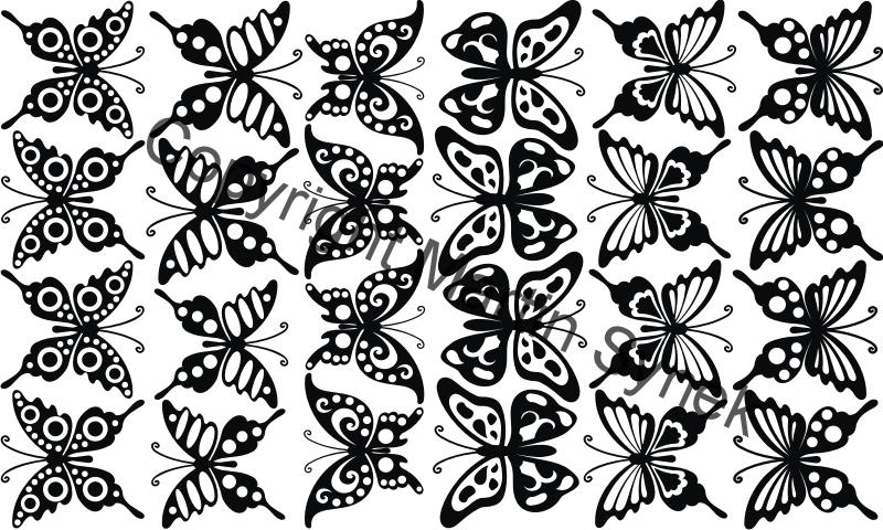 samolepka na nábytek motýli