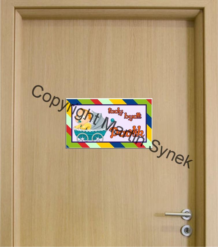 Cedulka na dveře se jménem