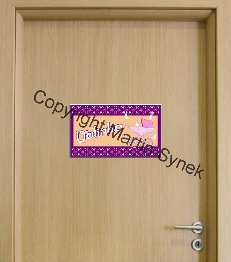 Cedulka na dveře se jménem