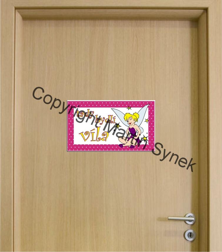 Cedulka na dveře se jménem