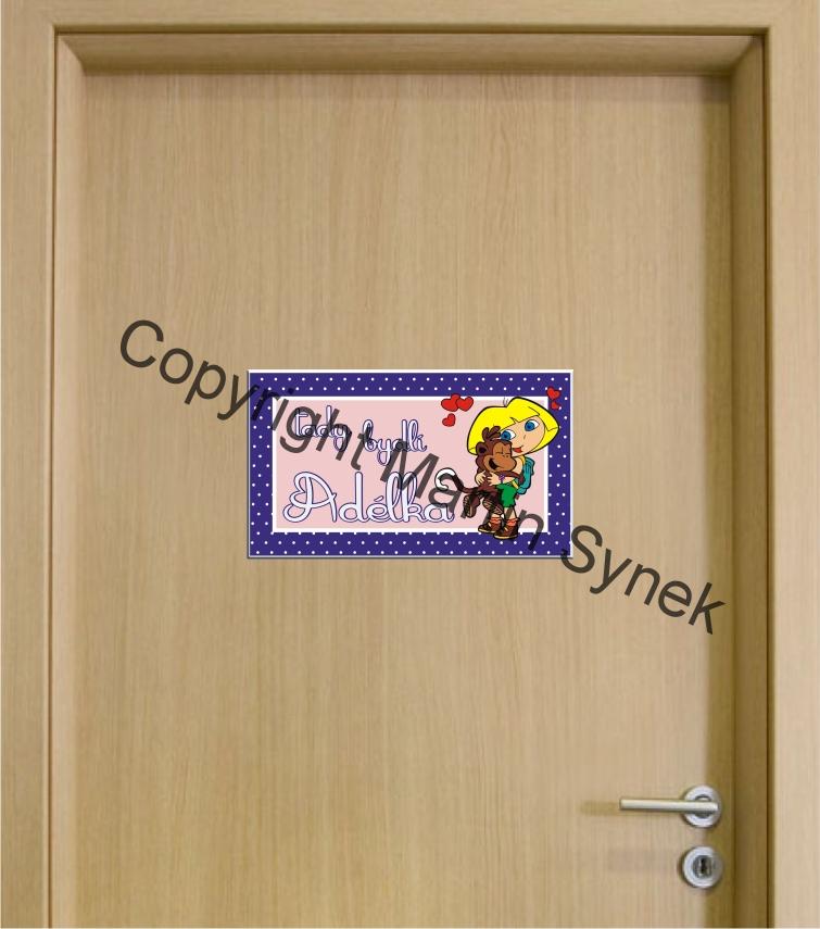 Cedulka na dveře se jménem