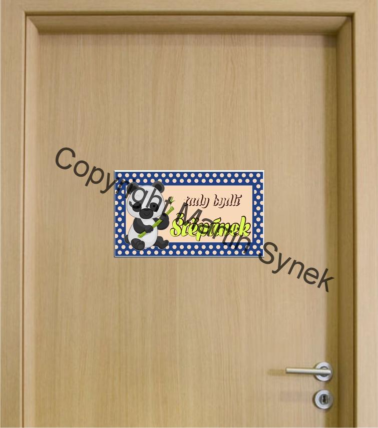 Cedulka na dveře se jménem
