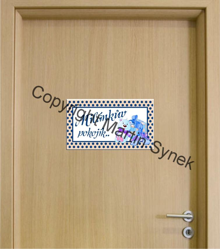 Cedulka na dveře se jménem