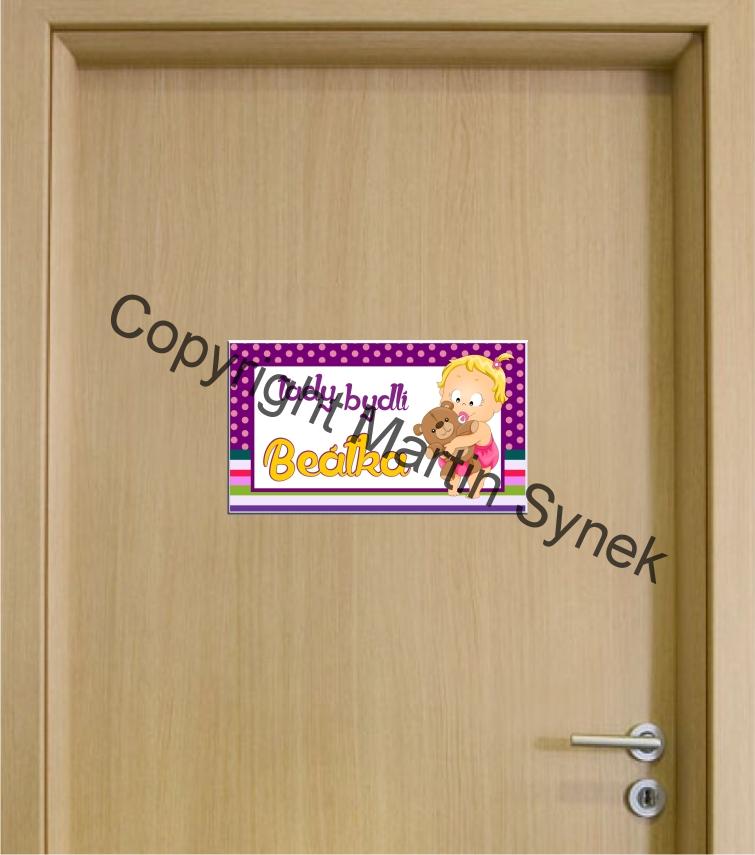 Cedulka na dveře se jménem