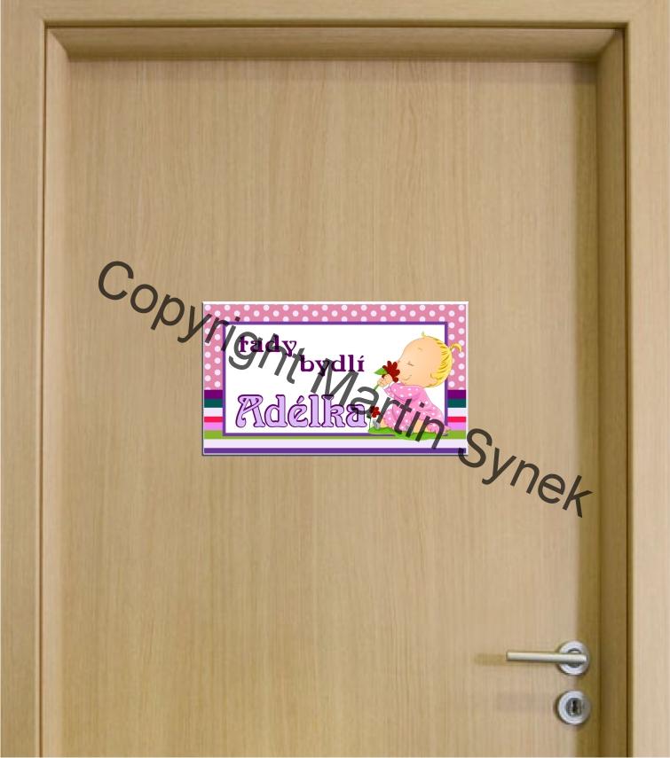 Cedulka na dveře se jménem