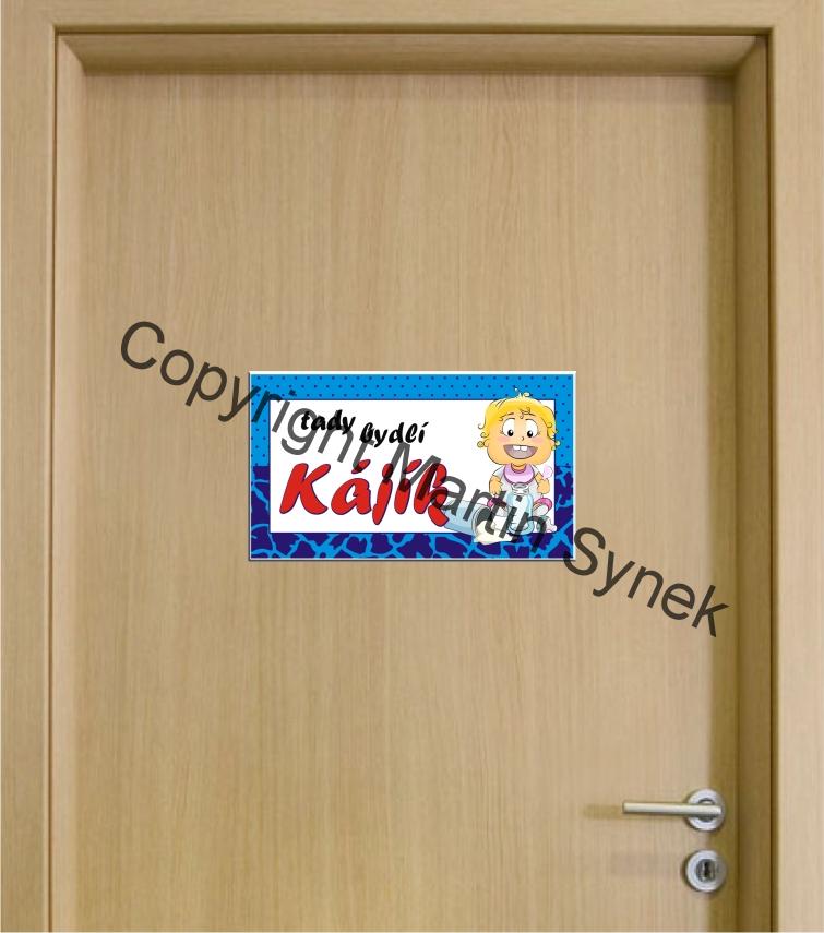 Cedulka na dveře se jménem