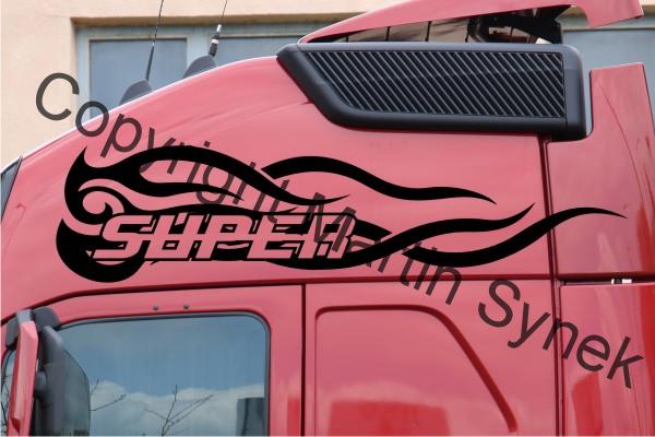 dekorační samolepka na bok kabiny BSS3X001