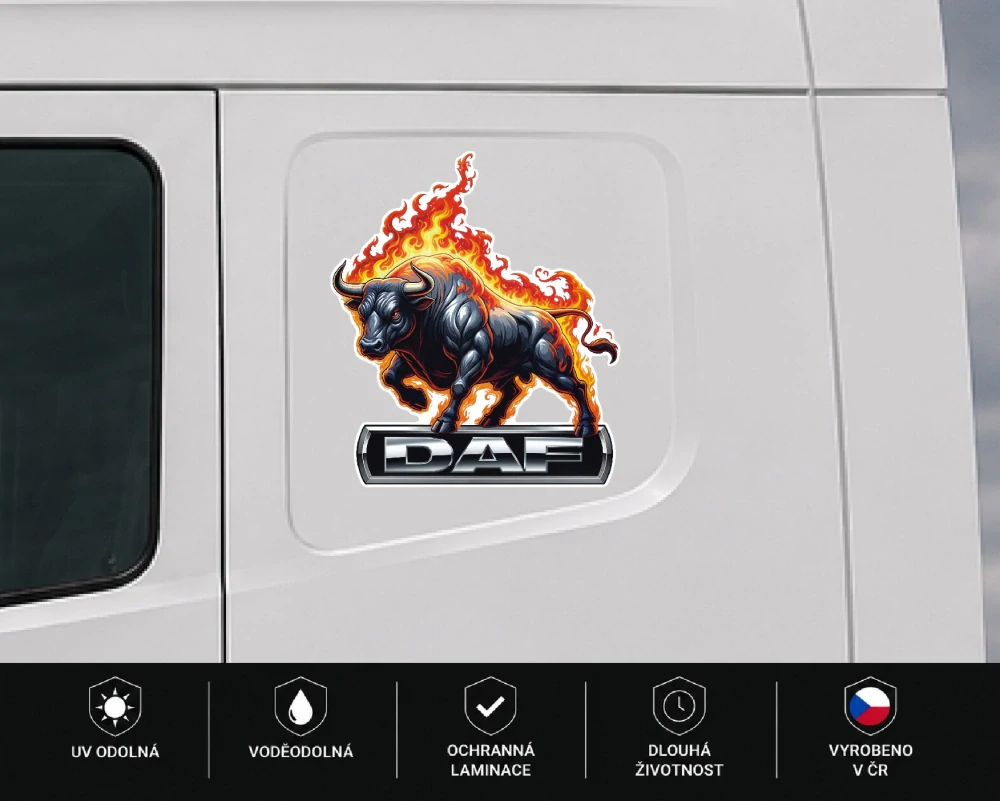 Samolepka DAF Fire Bull