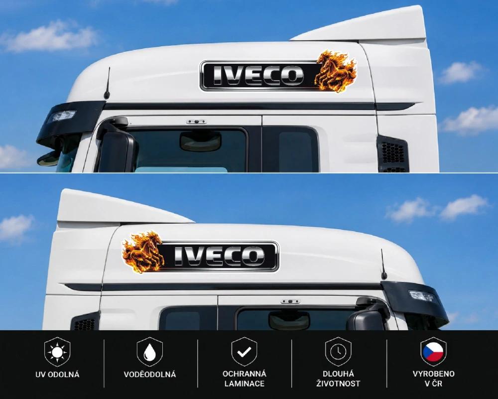 Samolepka IVECO Fire Stallions  sada 2ks
