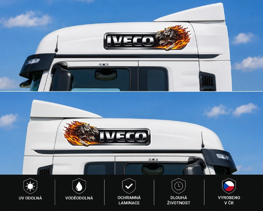 Samolepka Iveco Wolf Edition sada 2ks