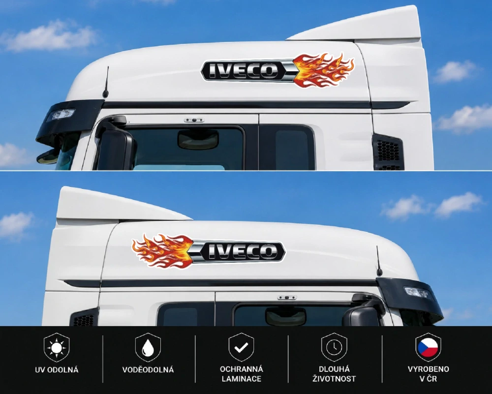 Samolepka IVECO Fire Arrows sada 2ks