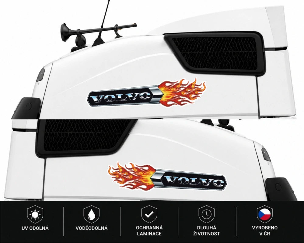 Samolepka VOLVO Fire Arrows sada 2ks