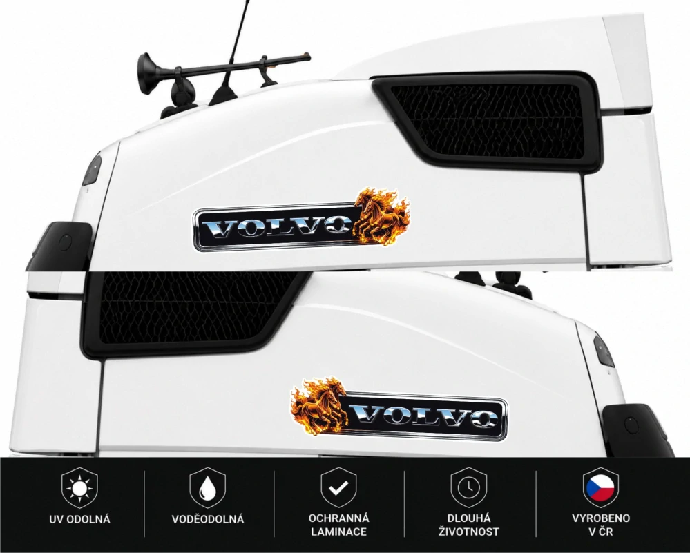 Samolepka VOLVO Fire Stallions sada 2ks