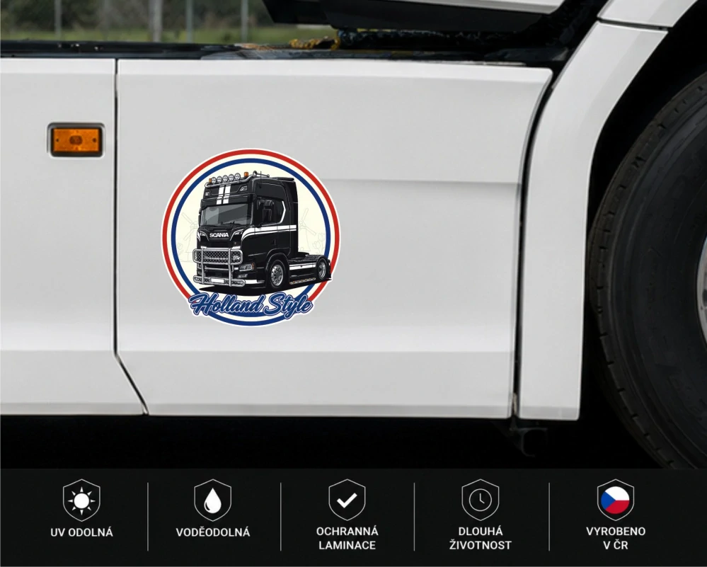 Samolepka SCANIA Holland Style Black