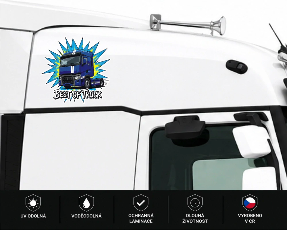 Samolepka RENAULT Best of Truck Blue