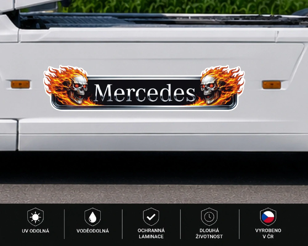 Samolepka Mercedes Hell Fire