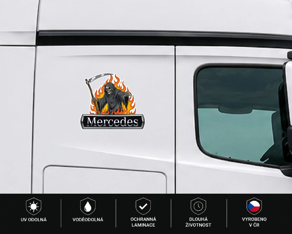 Samolepka Mercedes Grim Reaper