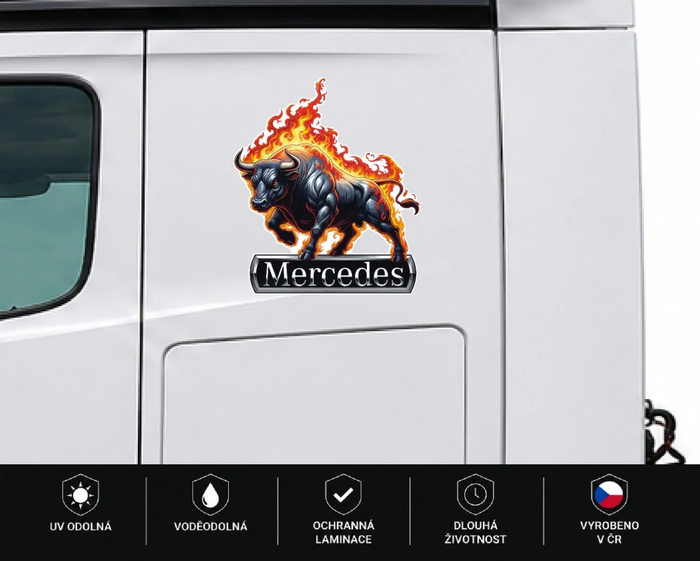 Samolepka Mercedes Fire Bull