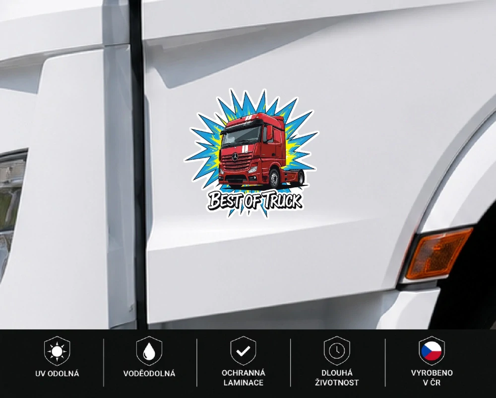 Samolepka Mercedes Actros Best of Truck