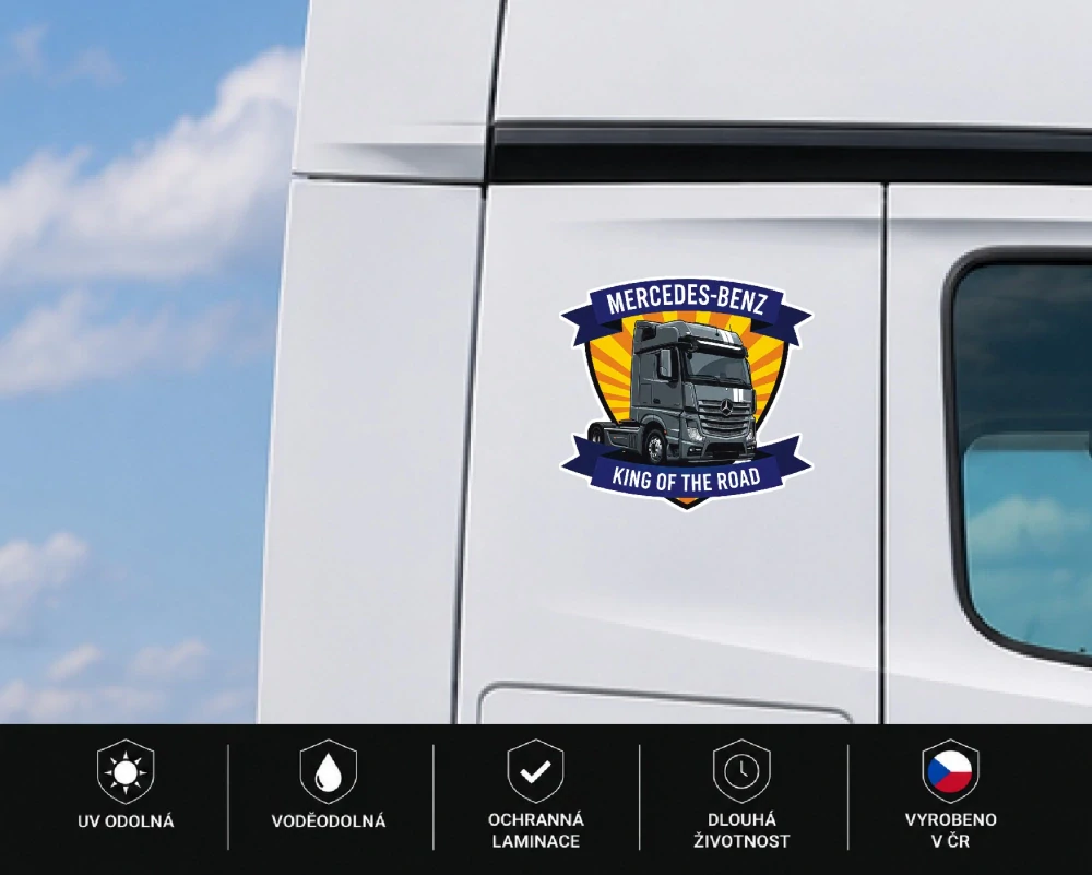 Samolepka Mercedes Actros King of Road